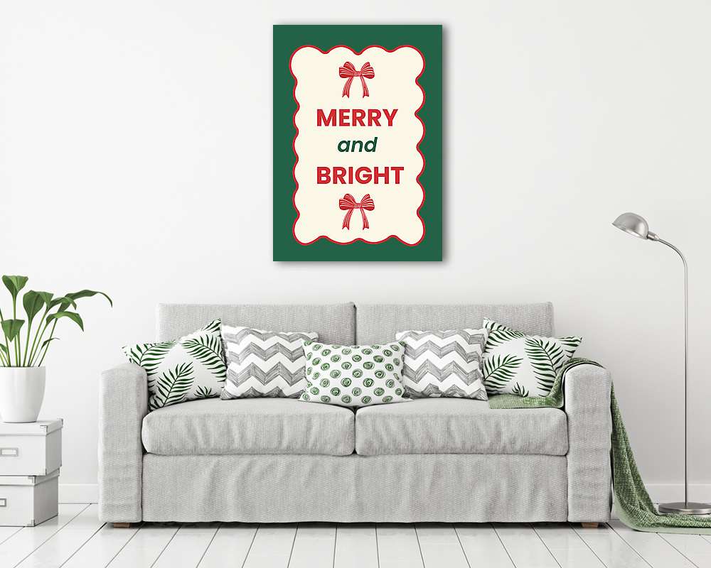 Merry and Bright poszter (keretezett kép)