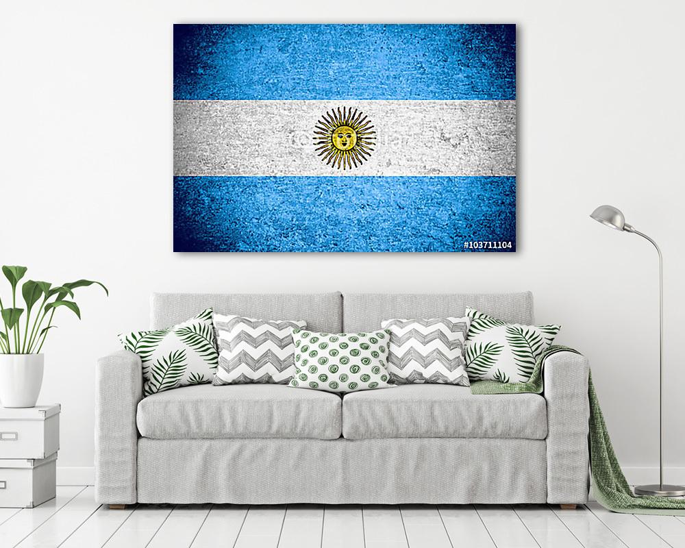 Argentína lobogója (vászonkép) - vászonkép, falikép otthonra és irodába