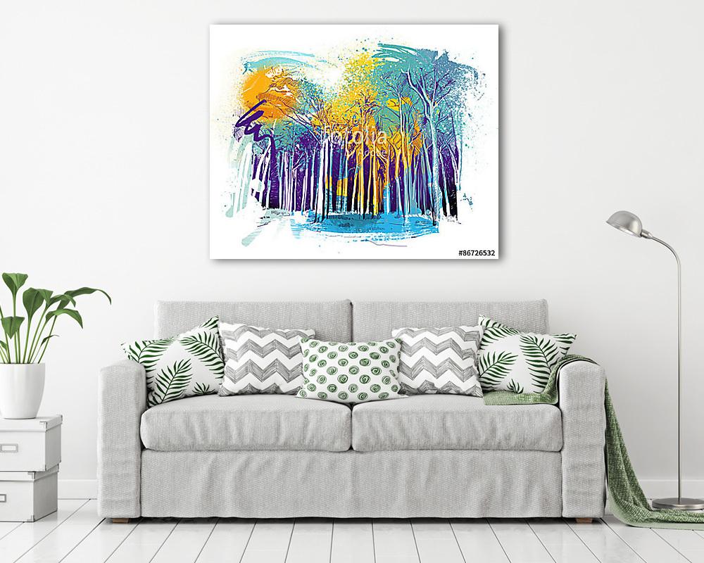 Art-erdő (vászonkép) - vászonkép, falikép otthonra és irodába