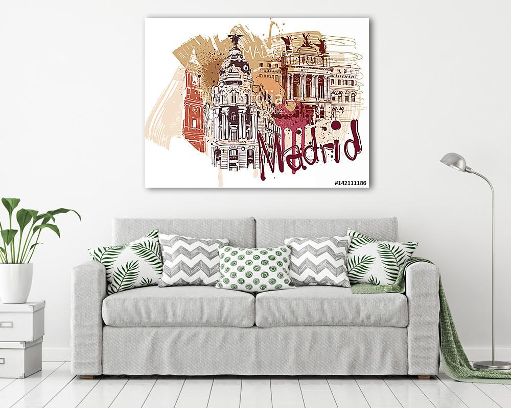 Madrid város - vászonkép, falikép vásárlás Madrid város (vászonkép) - vászonkép, falikép otthonra és irodába