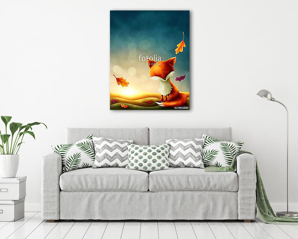 Kis vörös róka (vászonkép) - vászonkép, falikép otthonra és irodába