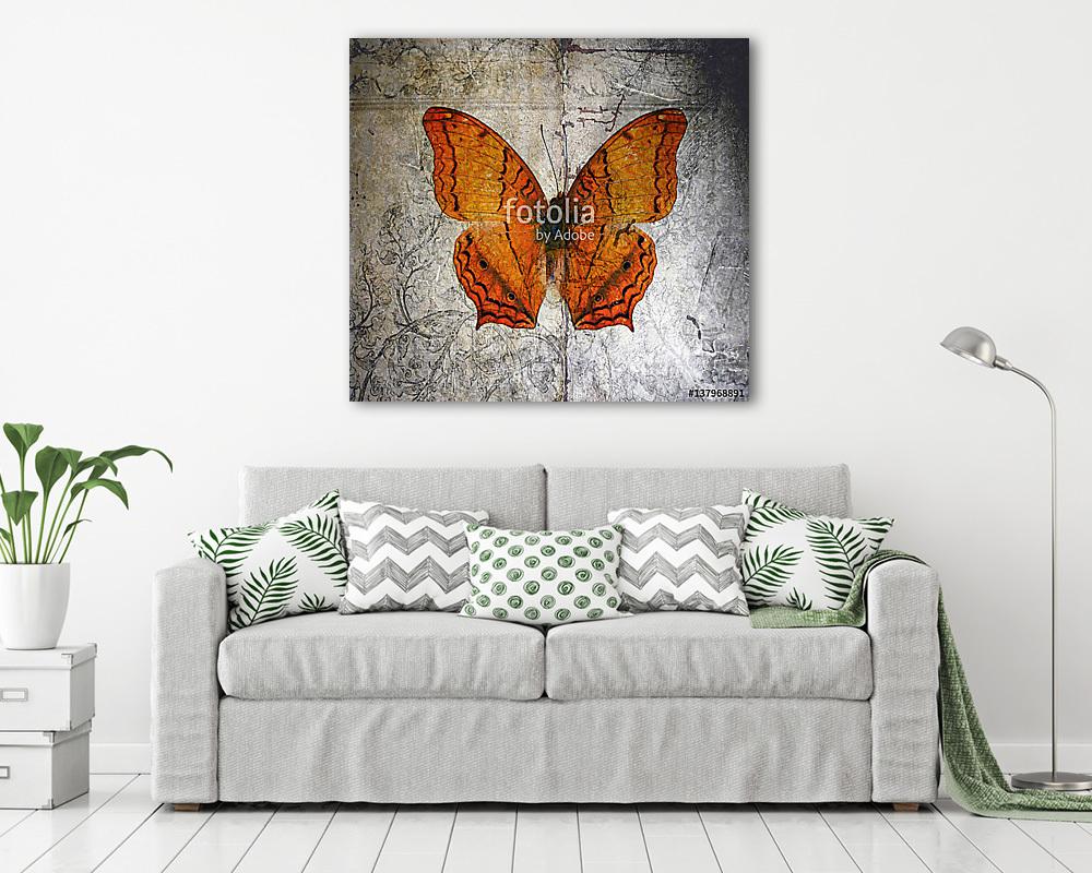 butterfly (keretezett kép) - vászonkép, falikép otthonra és irodába
