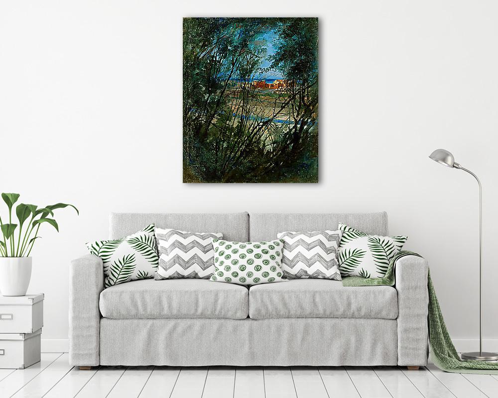 Kék tájkép  (fotótapéta) - vászonkép, falikép otthonra és irodába