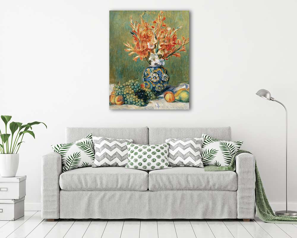 Virágok és gyümölcsök csendélet - vászonkép, falikép vásárlás Virágok és gyümölcsök csendélet (bögre) - vászonkép, falikép otthonra és irodába