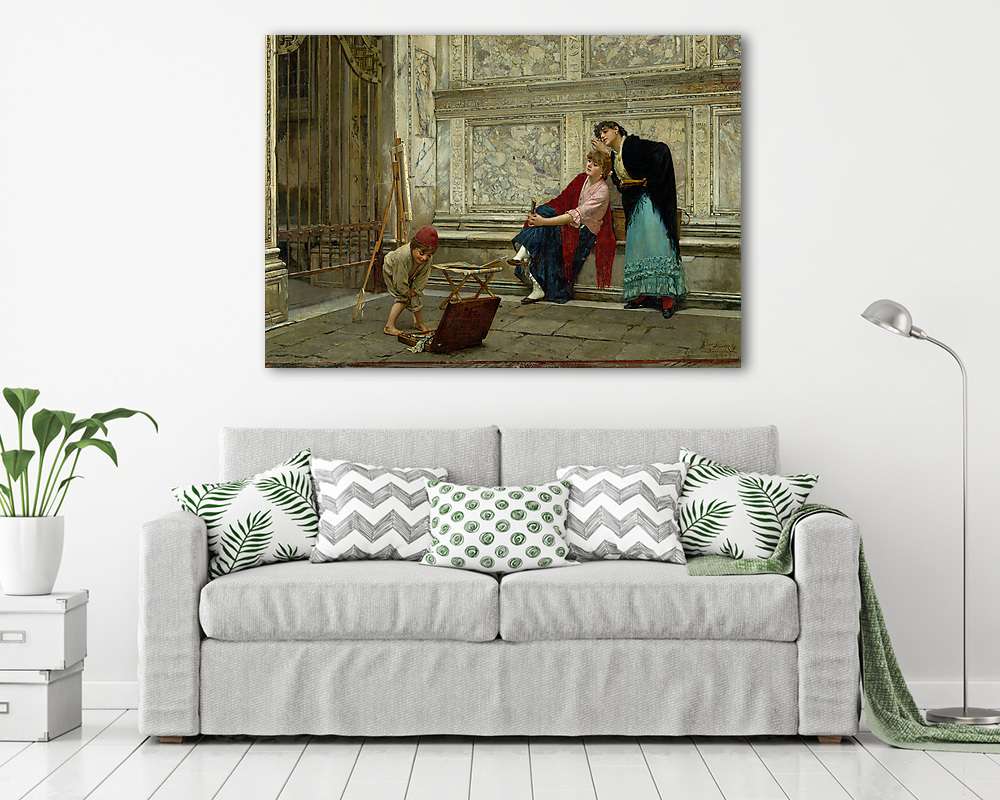 Utcai jelenet (bögre) - vászonkép, falikép otthonra és irodába