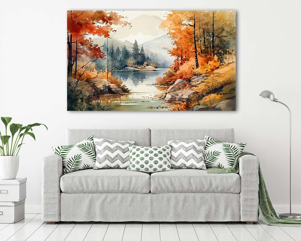Őszi tájkép 1. - vászonkép, falikép vásárlás Őszi tájkép 1. (fotótapéta) - vászonkép, falikép otthonra és irodába