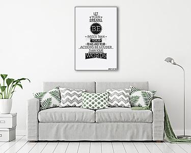 Retro stílusú motivációs poszter tipográfiai kompozíciókkal (vászonkép) - vászonkép, falikép otthonra és irodába