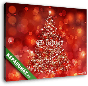 Karácsonyfa - vászonkép 3D látványterv