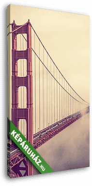 Golden Gate Fog - vászonkép 3D látványterv