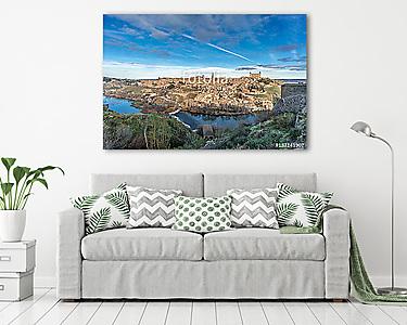 Toledo skyline. Alcazar and the (Tajo) tagus river. UNESCO world (vászonkép) - vászonkép, falikép otthonra és irodába