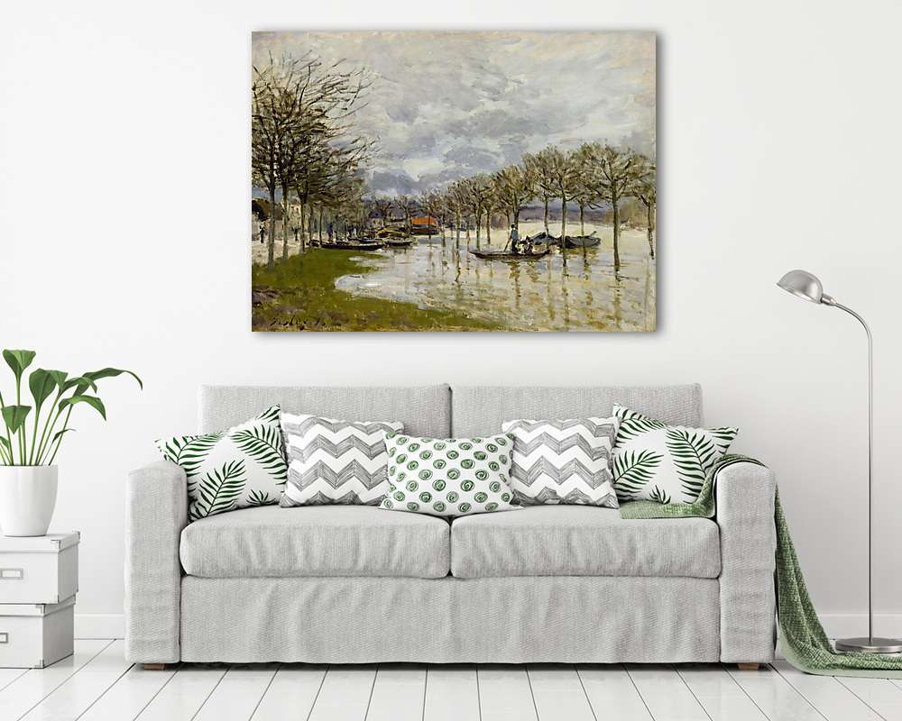 Árvíz a Saint-Germain felé vezető úton (bögre) - vászonkép, falikép otthonra és irodába