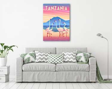Utazás poszter - Tanzánia (vászonkép) - vászonkép, falikép otthonra és irodába