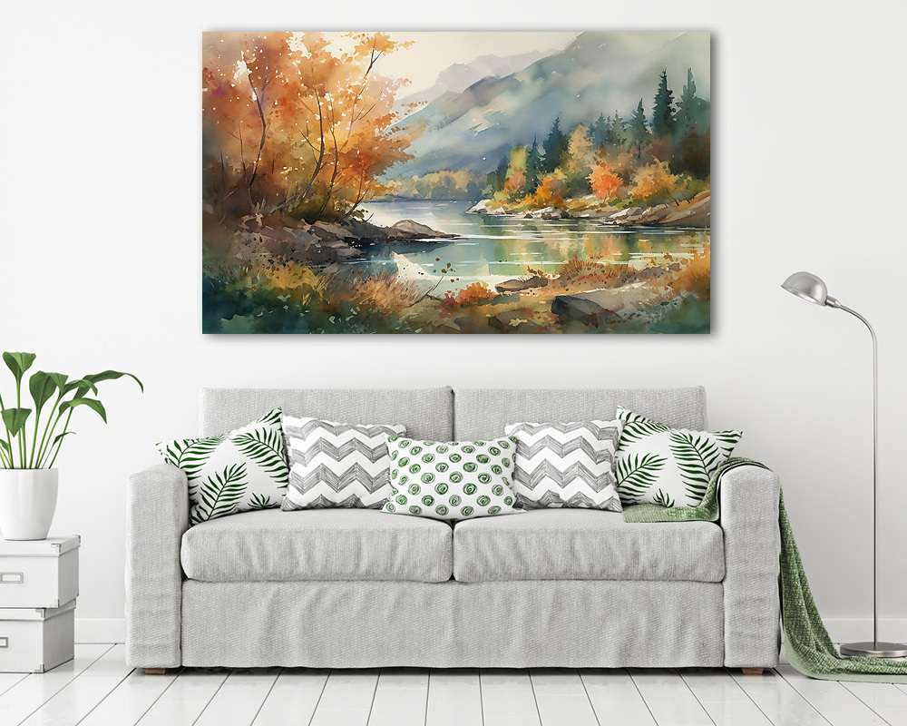 Őszi tájkép 2. - vászonkép, falikép vásárlás Őszi tájkép 2. (fotótapéta) - vászonkép, falikép otthonra és irodába