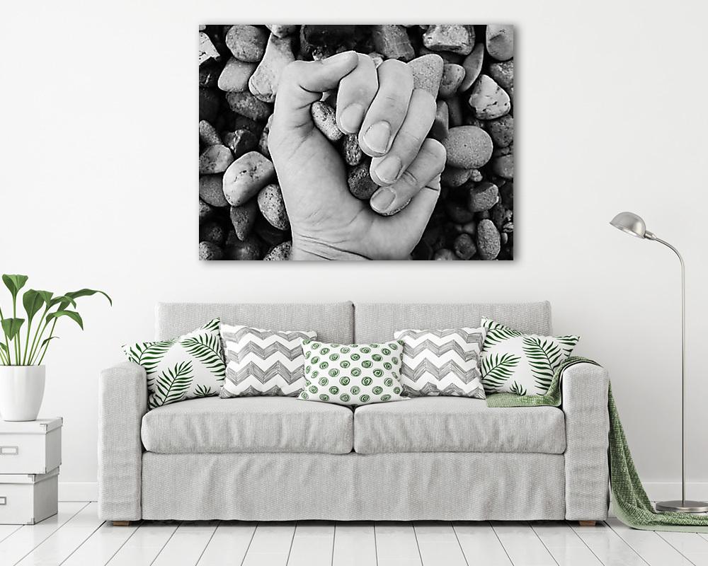 Egy maréknyi kavics (vászonkép) - vászonkép, falikép otthonra és irodába
