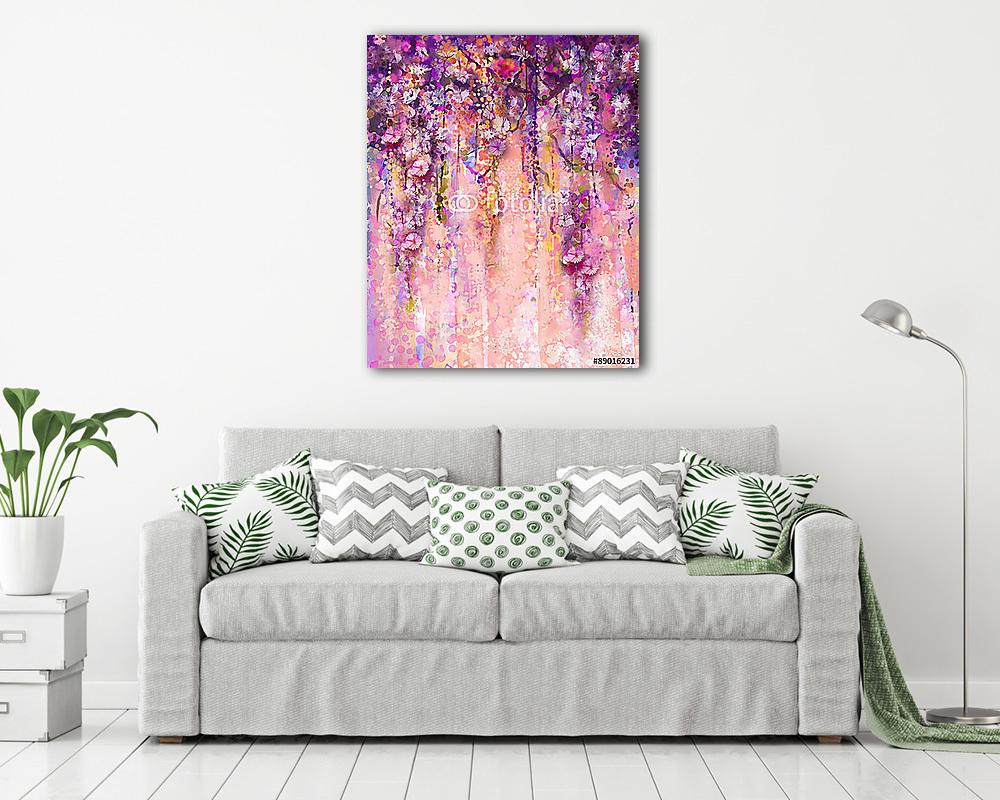 Absztrakt színes bohém virágok - vászonkép, falikép vásárlás Absztrakt színes bohém virágok (fotótapéta) - vászonkép, falikép otthonra és irodába