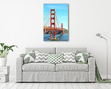 Golden Gate híd, San Francisco, USA (vászonkép) - vászonkép, falikép otthonra és irodába