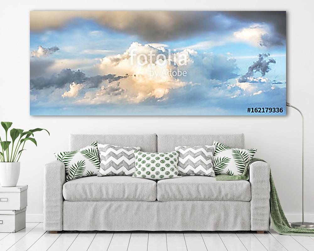 Ég felhők art sunrise background (bögre) - vászonkép, falikép otthonra és irodába