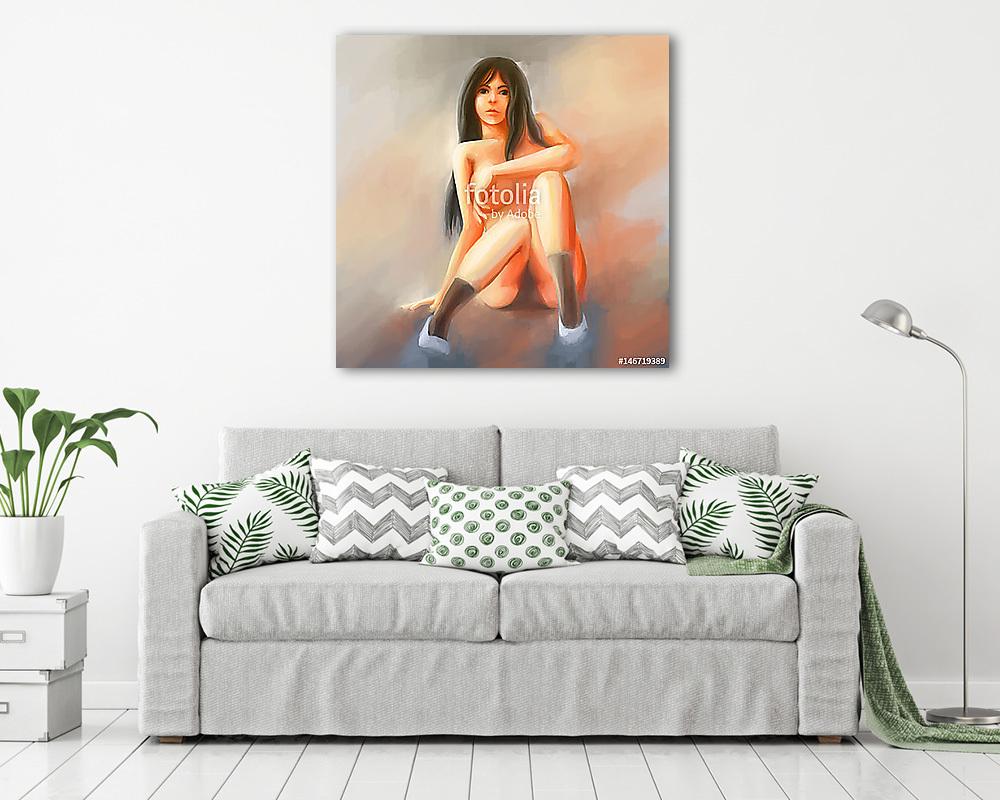 nő bikini szexi festés - vászonkép, falikép vásárlás nő bikini szexi festés (vászonkép) - vászonkép, falikép otthonra és irodába