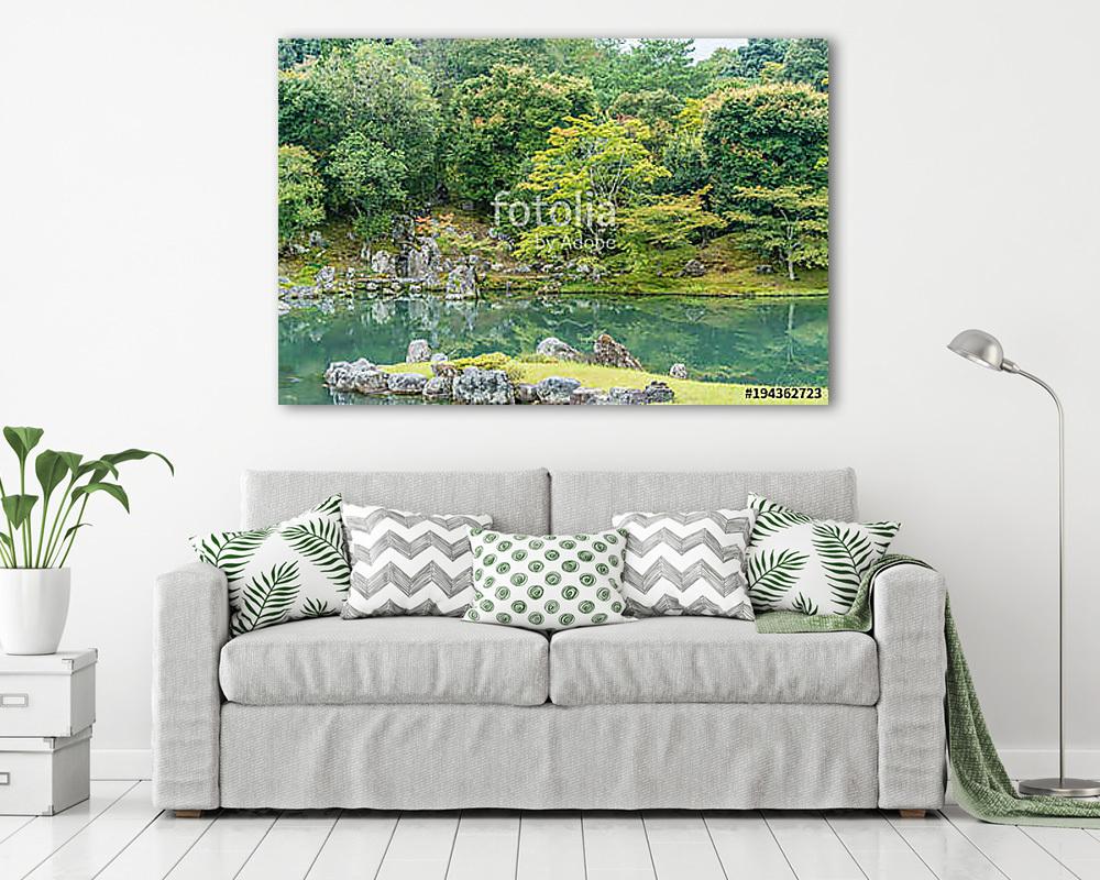 Beautiful Sogenchi Garden at Tenryu-ji temple in Arashiyama, Kyo - vászonkép, falikép vásárlás Beautiful Sogenchi Garden at Tenryu-ji temple in Arashiyama, Kyo (vászonkép) - vászonkép, falikép otthonra és irodába