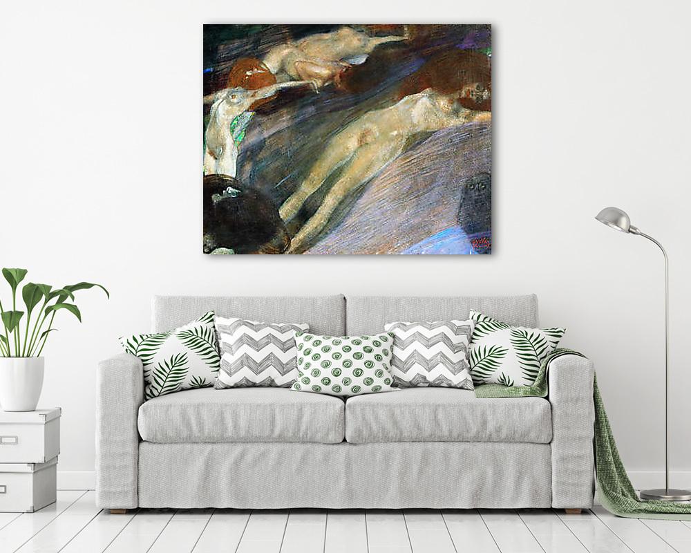 Élő víz (színverzió 1.) - vászonkép, falikép vásárlás Élő víz (színverzió 1.) (keretezett kép) - vászonkép, falikép otthonra és irodába