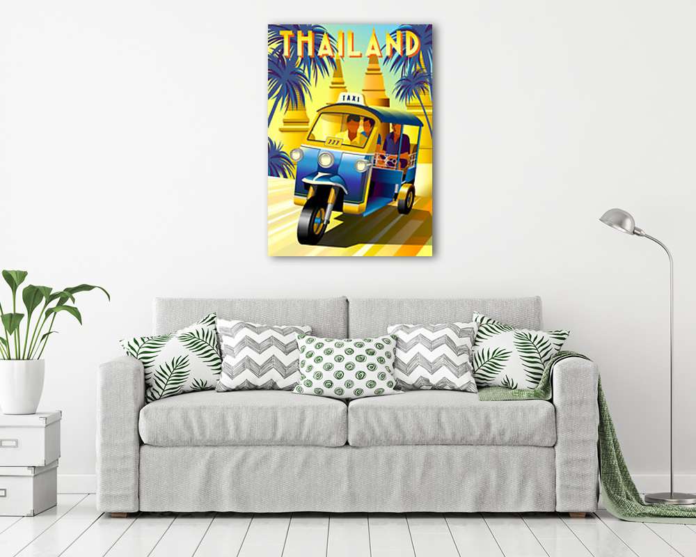 Utazás poszter - Thaiföld (bögre) - vászonkép, falikép otthonra és irodába