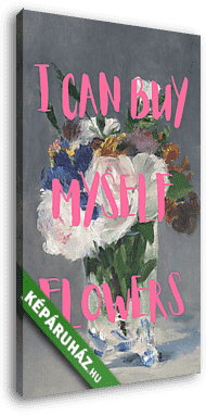 I can buy myself flower (Barokk & Graffiti) - vászonkép 3D látványterv