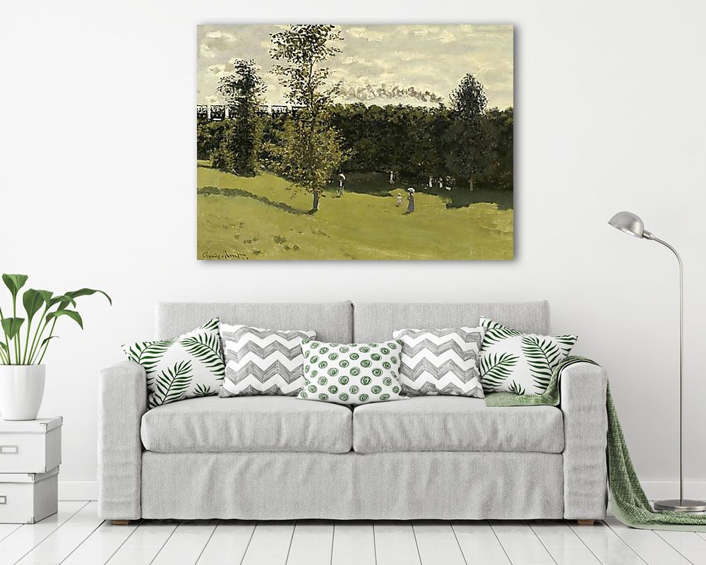 Vonat, vidéken (1870 körül) (vászonkép) - vászonkép, falikép otthonra és irodába