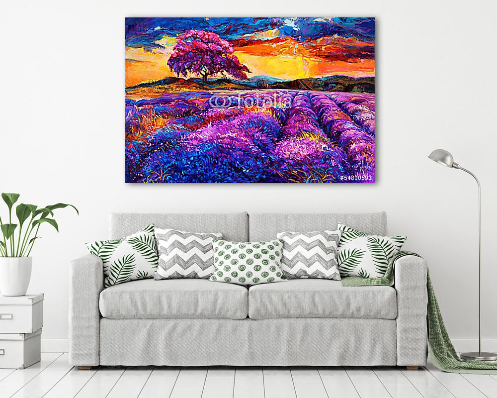 Lavender mezők - vászonkép, falikép vásárlás Lavender mezők (vászonkép) - vászonkép, falikép otthonra és irodába