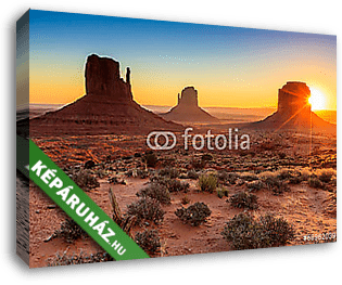 Monument Valley twilight, AZ, USA - vászonkép 3D látványterv