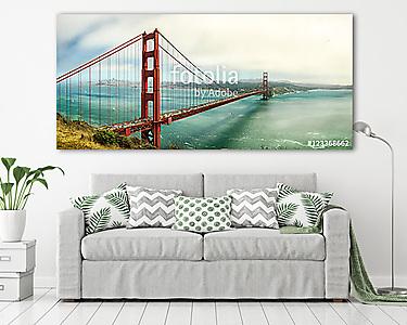 Golden Gate áttekintés (vászonkép) - vászonkép, falikép otthonra és irodába
