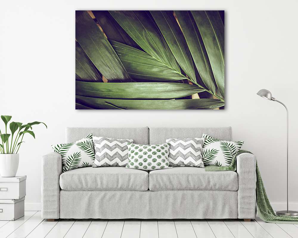 Trópusi pálmalevél - vászonkép, falikép vásárlás Trópusi pálmalevél (vászonkép) - vászonkép, falikép otthonra és irodába