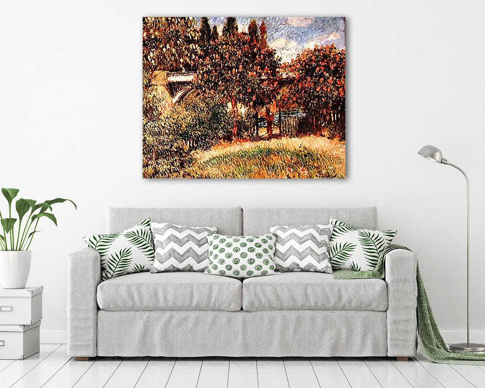 Vasúti híd Chatou-nál (vászonkép) - vászonkép, falikép otthonra és irodába