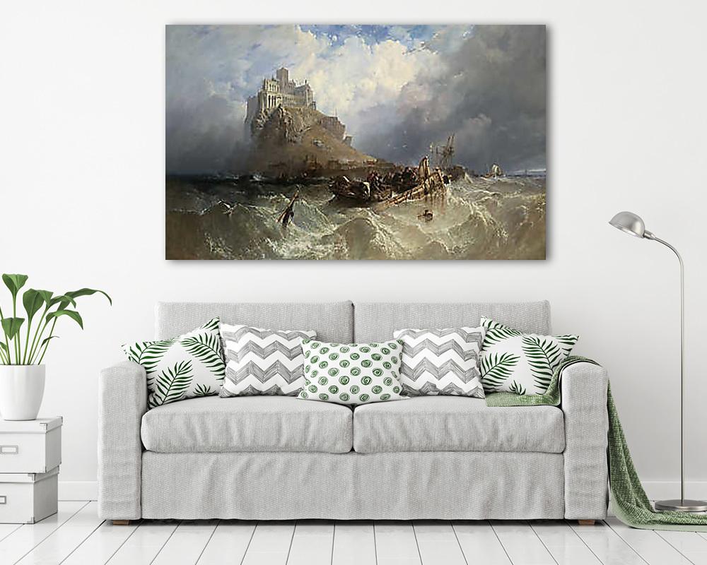 Mount St Michael, Cornwall, Anglia (vászonkép) - vászonkép, falikép otthonra és irodába