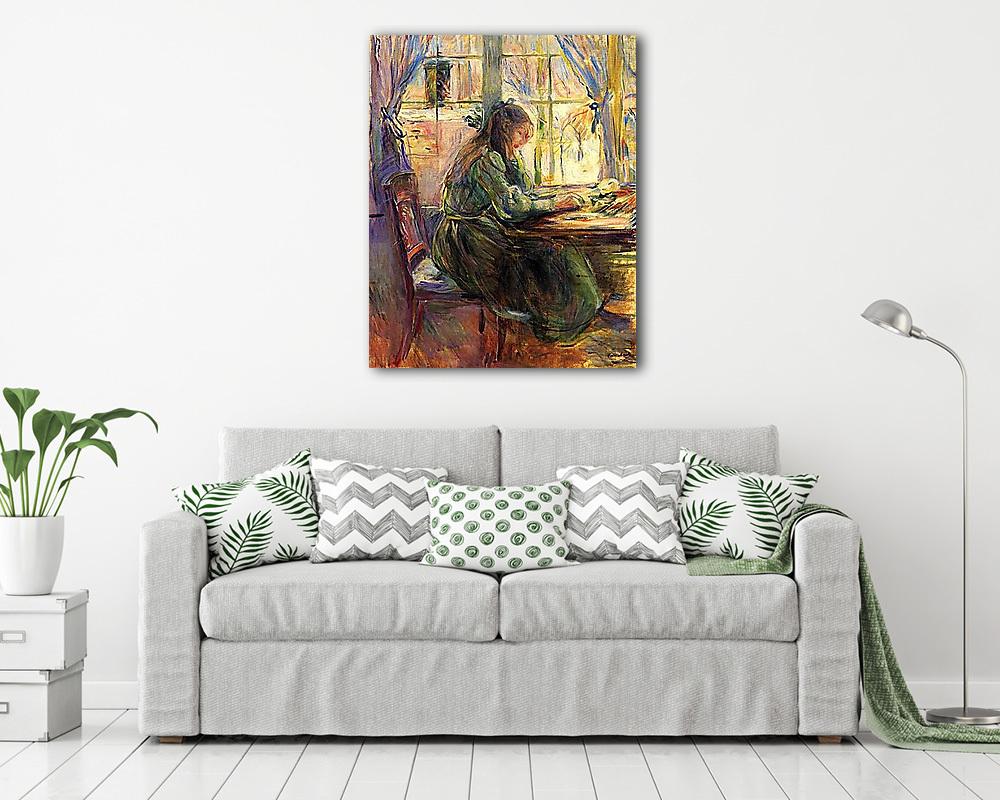 Író fiatal lány (bögre) - vászonkép, falikép otthonra és irodába