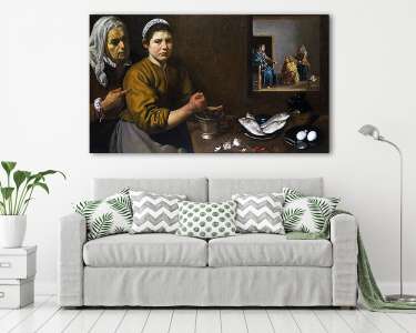 Krisztus Mária és Márta házában (vászonkép) - vászonkép, falikép otthonra és irodába
