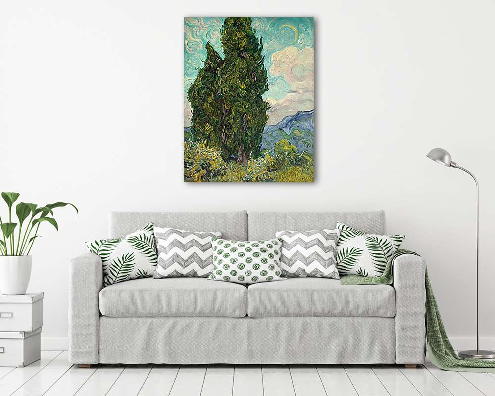 Ciprusok (1889) (poszter) - vászonkép, falikép otthonra és irodába