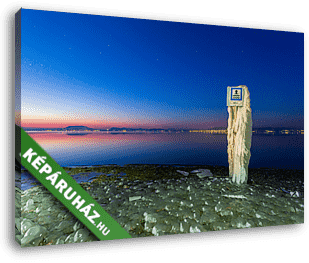 Tél a strandon (Balatonlelle) - vászonkép 3D látványterv