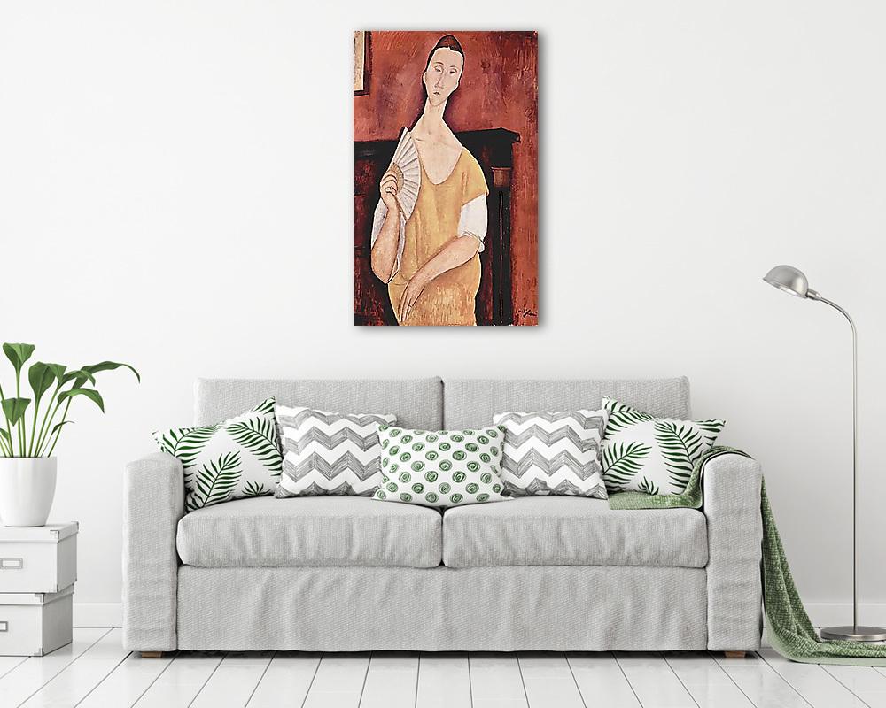 Lunia Czechowska portréja, legyezővel - vászonkép, falikép vásárlás Lunia Czechowska portréja, legyezővel (vászonkép) - vászonkép, falikép otthonra és irodába