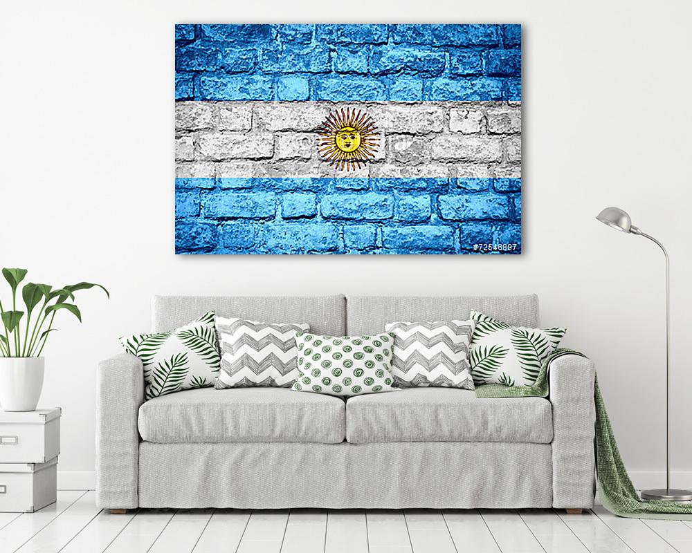 Argentína lobogója (poszter) - vászonkép, falikép otthonra és irodába