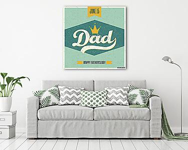 Apák napi üdvözlőlapja (vászonkép) - vászonkép, falikép otthonra és irodába
