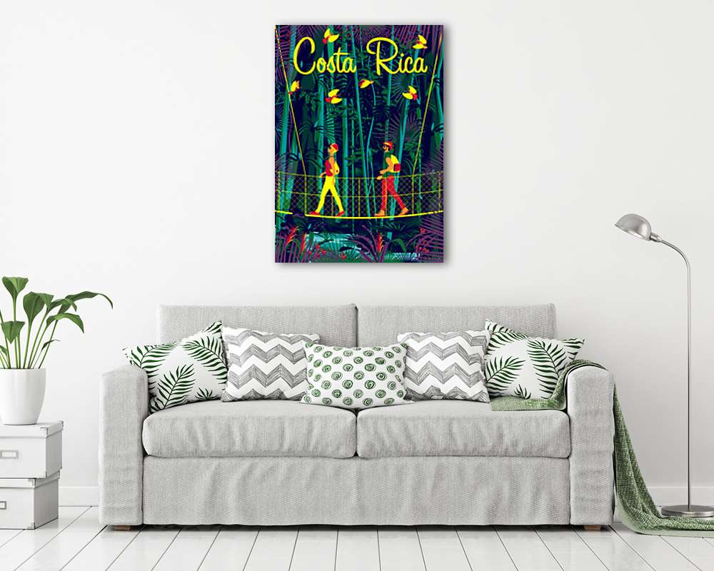Utazás poszter - Costa Rica - vászonkép, falikép vásárlás Utazás poszter - Costa Rica (vászonkép) - vászonkép, falikép otthonra és irodába