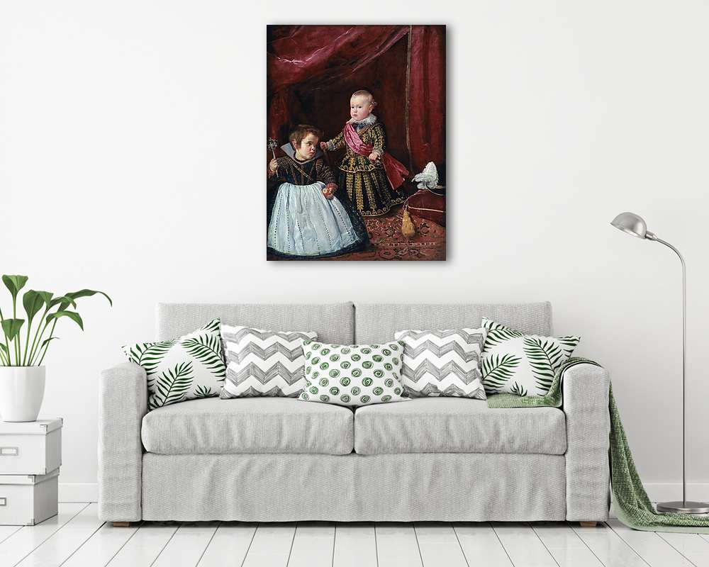 Balthasar Károly herceg egy  törpével - vászonkép, falikép vásárlás Balthasar Károly herceg egy  törpével (poszter) - vászonkép, falikép otthonra és irodába