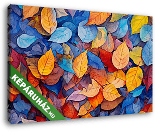 Őszi levelek 2. - vászonkép 3D látványterv