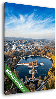 Hévíz a levegőből - vászonkép 3D látványterv