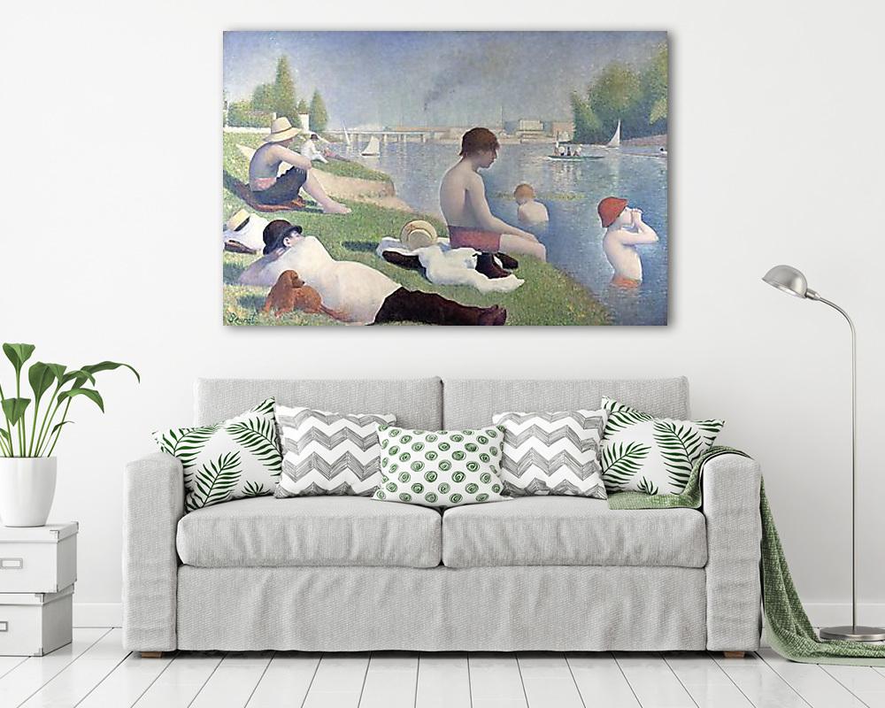 Fürdőzés Asnières-ban - vászonkép, falikép vásárlás Fürdőzés Asnières-ban (bögre) - vászonkép, falikép otthonra és irodába
