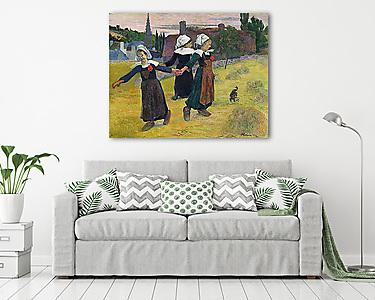 Táncoló bretoni lányok (vászonkép) - vászonkép, falikép otthonra és irodába