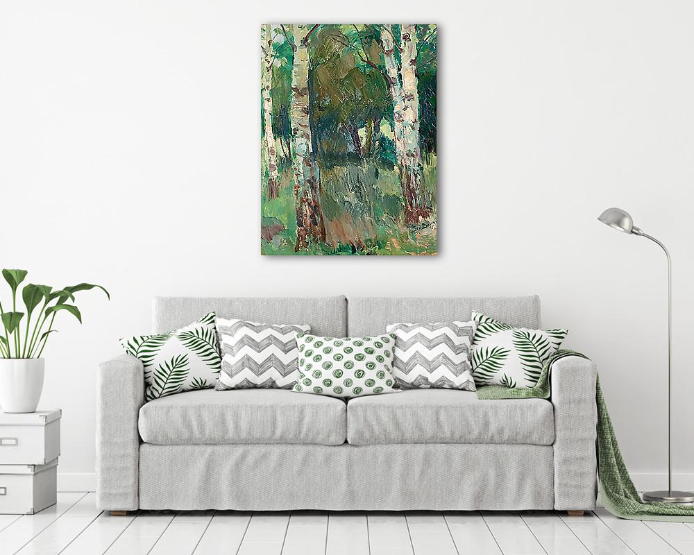 Nyírfa liget (vászonkép) - vászonkép, falikép otthonra és irodába