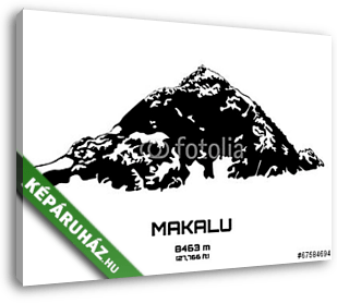 A Mt. Makalu - vászonkép 3D látványterv
