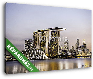 Tájkép Szingapúrban - vászonkép 3D látványterv