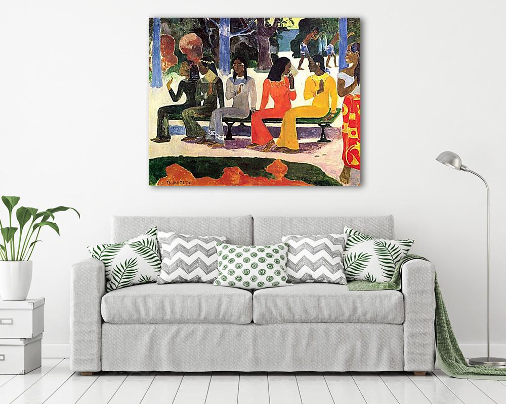 Ta Matete (A piacon), 1892 (poszter) - vászonkép, falikép otthonra és irodába